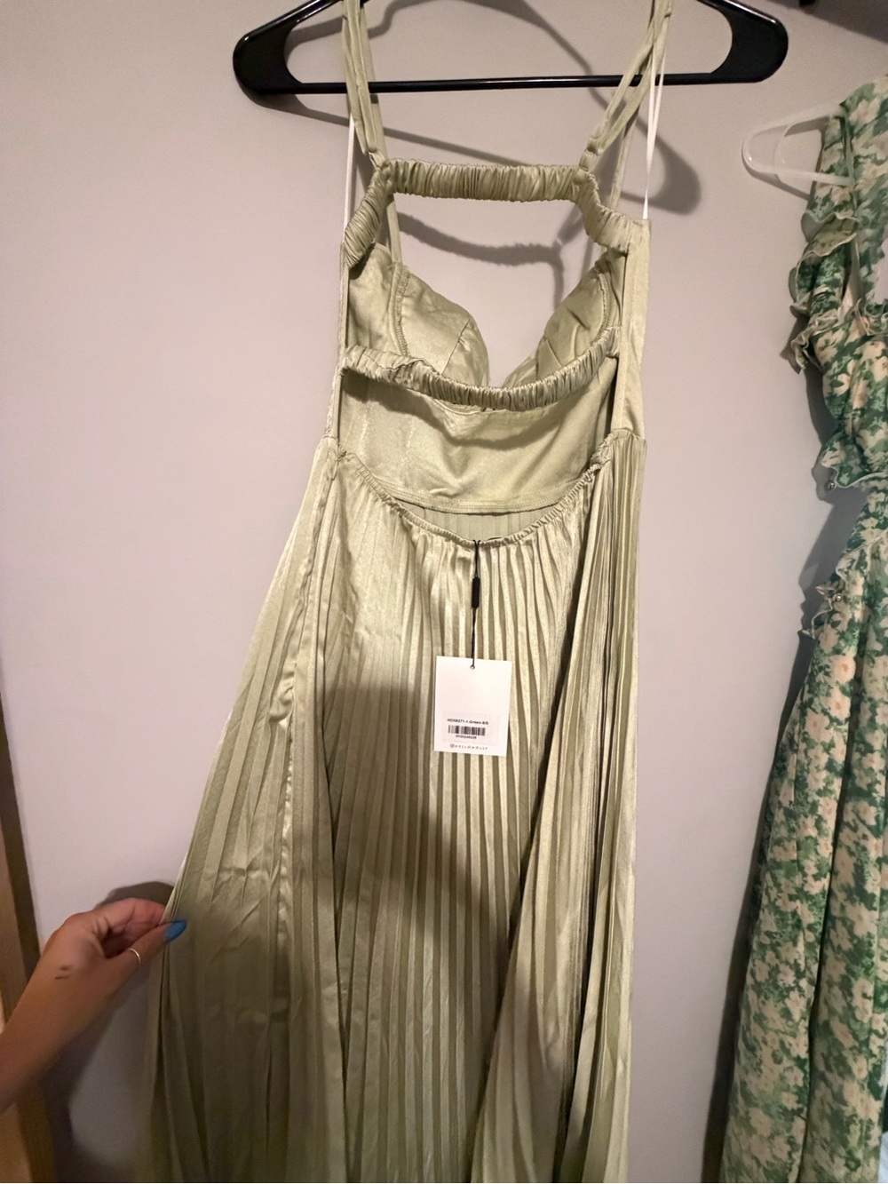 CLASSY LOVER MAXI DRESS GREEN - Picture 4 of 6